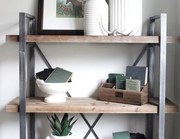 Industrial style shelving